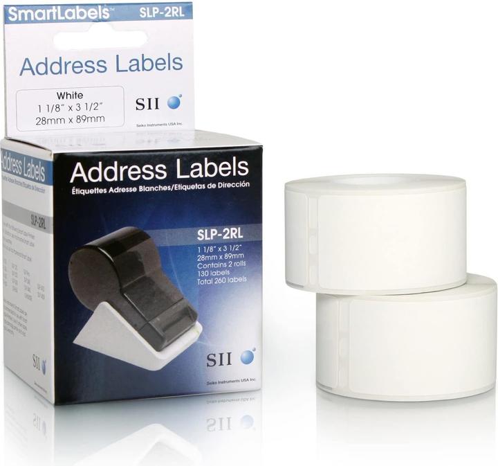 Actual product image Seiko SLP-2RL Address labels