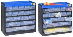 Produktbild eurokraft pro Kleinteilemagazin VARIOPLUS PRO, HxBxT 285x300x135, 17 Schubladen, 18 Trennstege (13.50 cm, 28.50 cm)