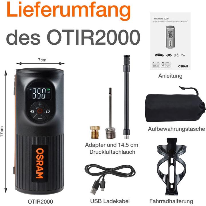 Produktbild Osram Tyreinflate 2000 (8.30 Bar)