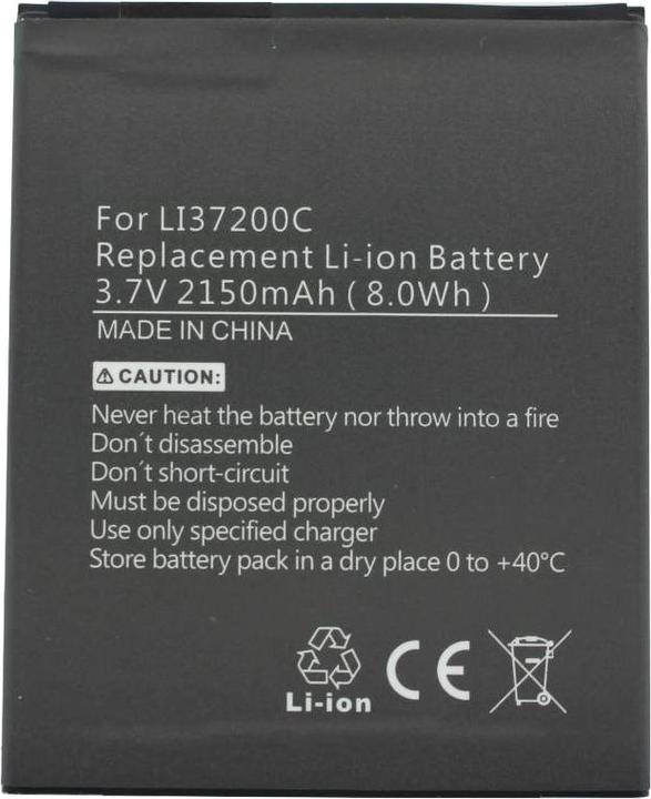 Actual product image AccuCell Akku nur passend für Hisense HS-U970, HS-T970 Akku LI37200C, LI38200A, LI37200E
