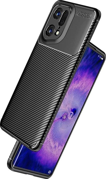 Produktbild Screenguard Oppo Find X5 Pro Hülle Carbon Design TPU Case (Oppo Find X5 Pro)