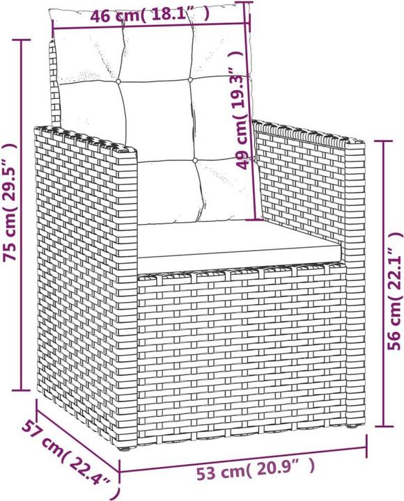 Produktbild vidaXL Gartensessel