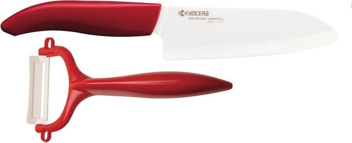 Kyocera GEN RED Küchenmesser und Sparschäler Set (14 cm)