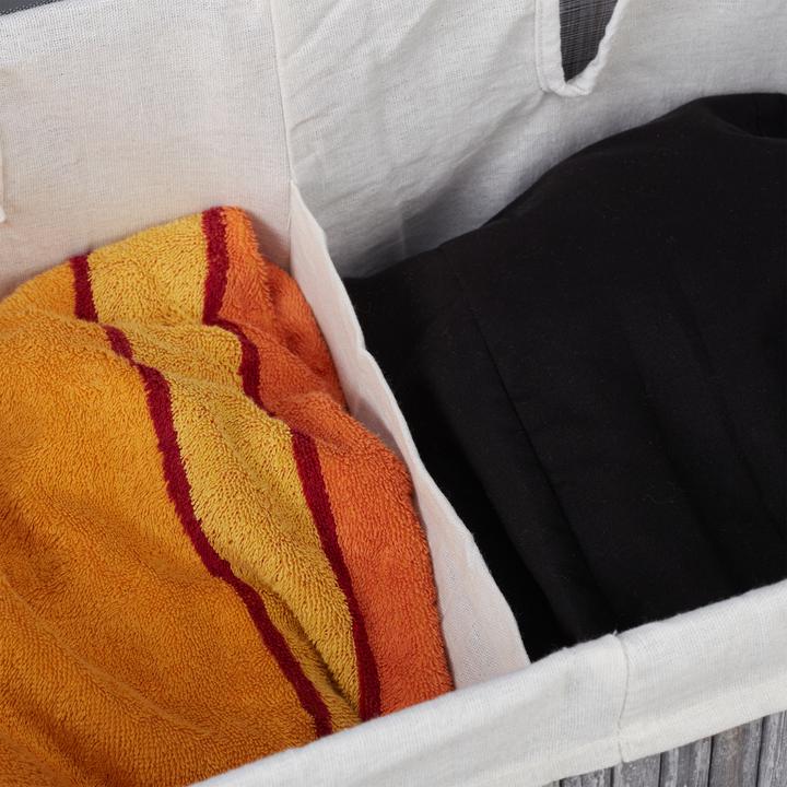 Actual product image Relaxdays Laundry Hamper, 2 Compartments (95 l)