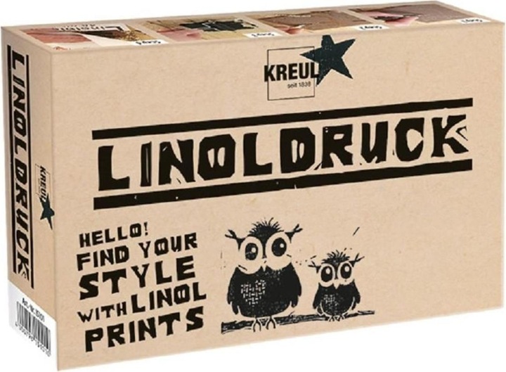 Immagine prodotto Kreul Set di stampa in linoleum (Nero, 160 ml)