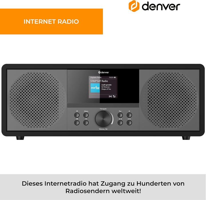 Image du produit Denver MIR-270B (DAB+ DAB, FM, Bluetooth, WiFi)