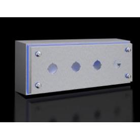 Rittal Custodia per pulsanti HD 1684600Acciaio inox 1.4301 4 pulsanti O 22,5 mm, Accessori per armadio rack, Argento