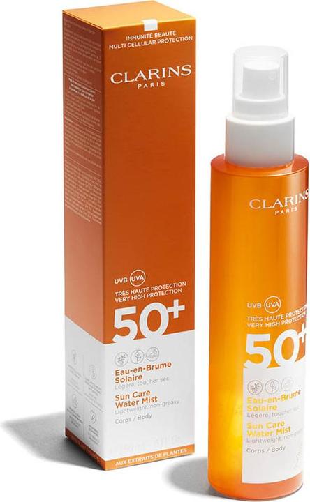 Image du produit Clarins Brumisateur d'eau Sun Care (Spray solaire, SPF 50, 150 ml)