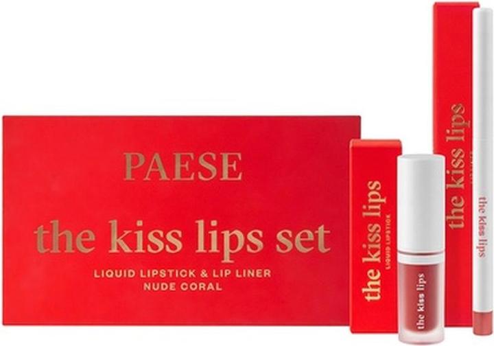 Produktbild Paese Paeseset The Kiss Lips Lippenstift 02 Nude Coral - 34ml (Nude Coral)