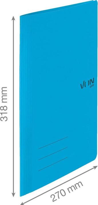 Image du produit von Dossier rapide avec mécanisme de reliure, A4, bleu, 10 pièces (A4, 10x)