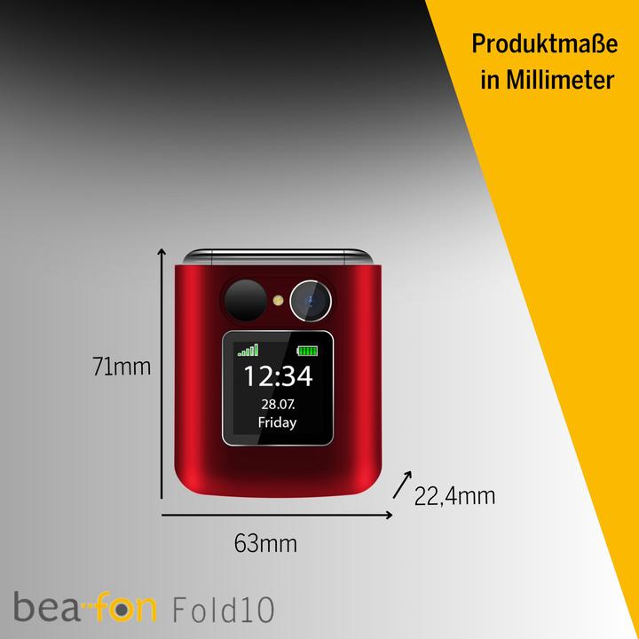 Immagine prodotto Bea-Fon Fold 10 rot- silber (2.20", 0.30 Mpx)