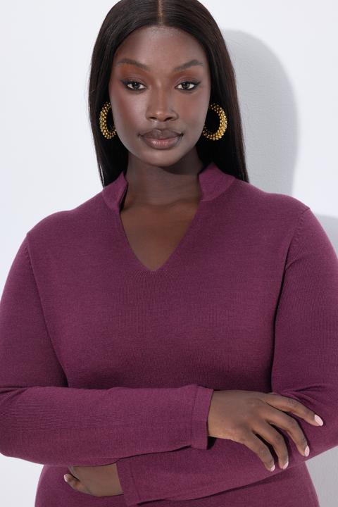Produktbild Ulla Popken Pullover, Seidenmix, Kelchkragen, Langarm (46, 48)
