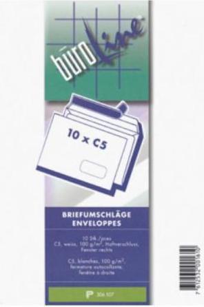 Actual product image BüroLine Envelope (C5, 10x)