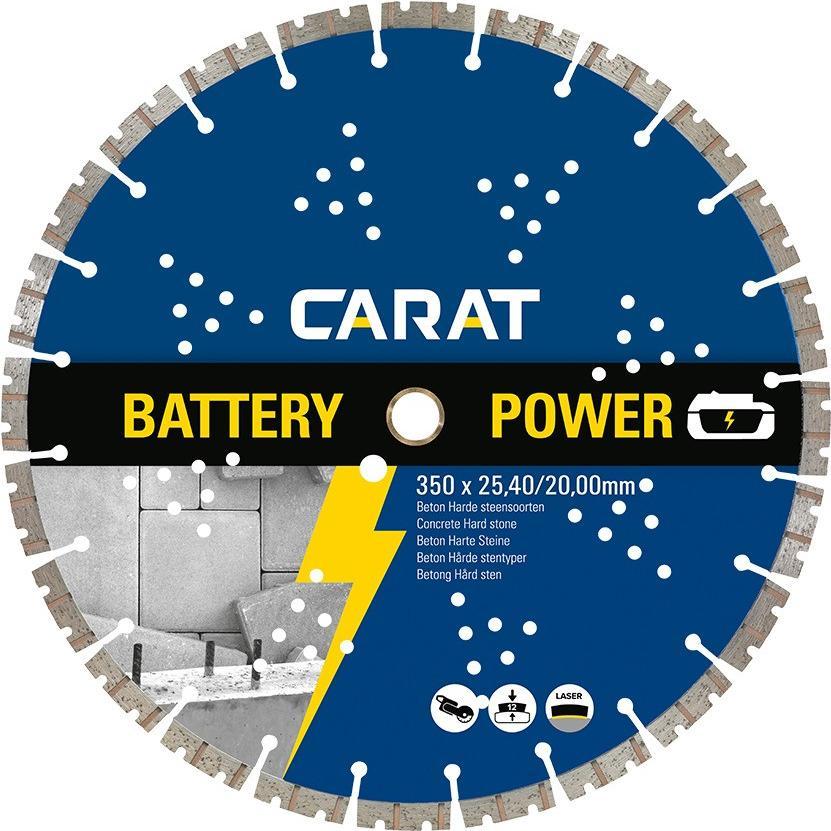 Carat, Lama, CBP2504000 Diamantsäge für Akku-Winkelschleifer Ø250mm x 25,4/20 mm
