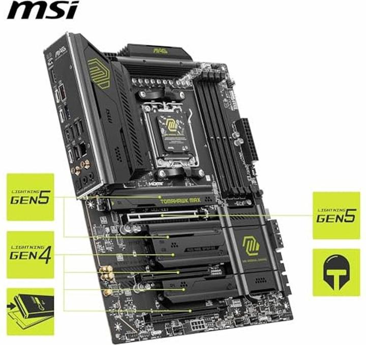 Productafbeelding MSI MAG X870E TOMAHAWK WiFi (AM5, AMD X870E, ATX)