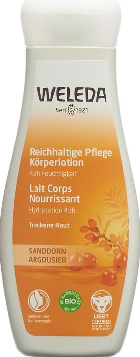 Produktbild Weleda Körperlotion Sanddorn reichhaltige Pflege Lot (Körpercreme, 200 ml)