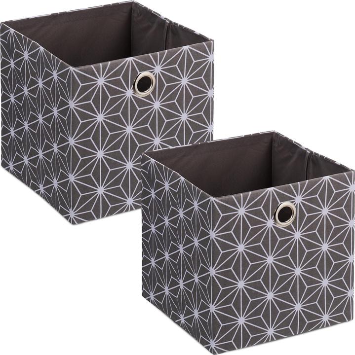 Image du produit Relaxdays 2x boîte de rangement (30 x 30 x 30.5 cm, 27 l)