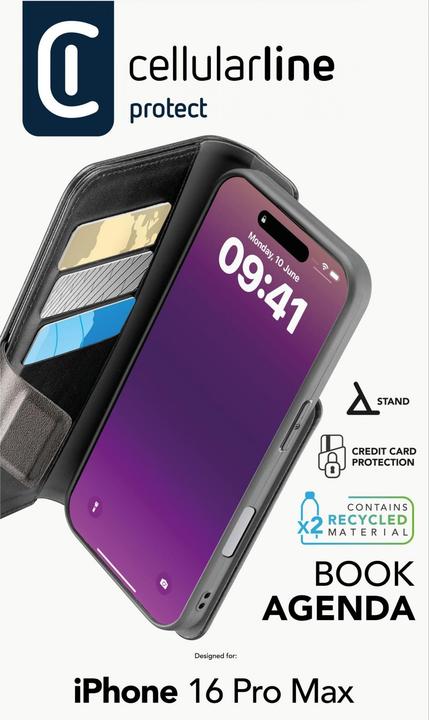 Immagine prodotto Cellularline Agenda del libro 2 (Apple iPhone 16 Pro Max)