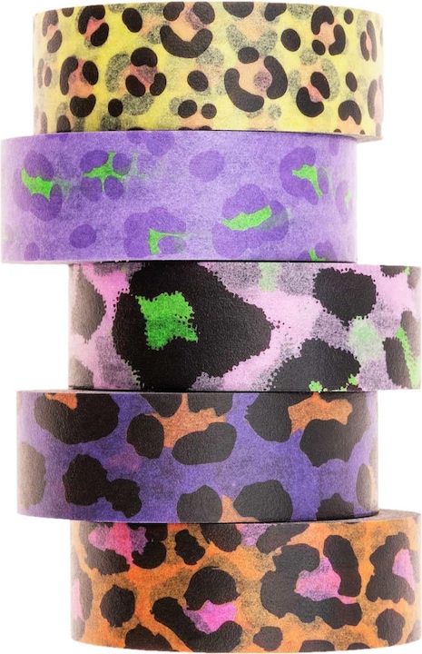 Rico Design Washi Tape Leo 5 pieces, Multicoloured
