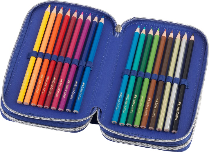 Actual product image Faber-Castell Triple Decker pencil case dinosaur (573041)
