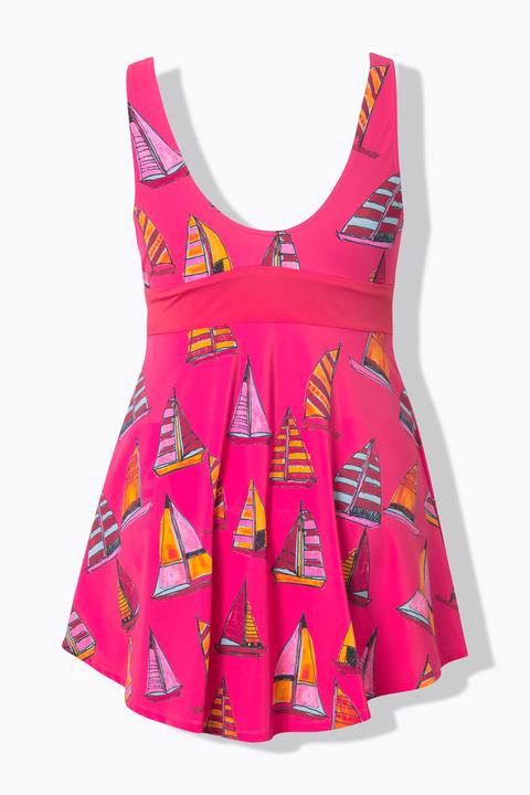 Produktbild Ulla Popken Badekleid, Segelboot, Softcups, recycelt (50)
