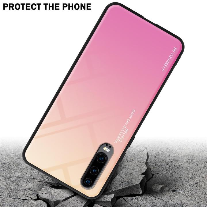 Produktbild Cadorabo TPU 2 Farben Glas Cover (Huawei P30)