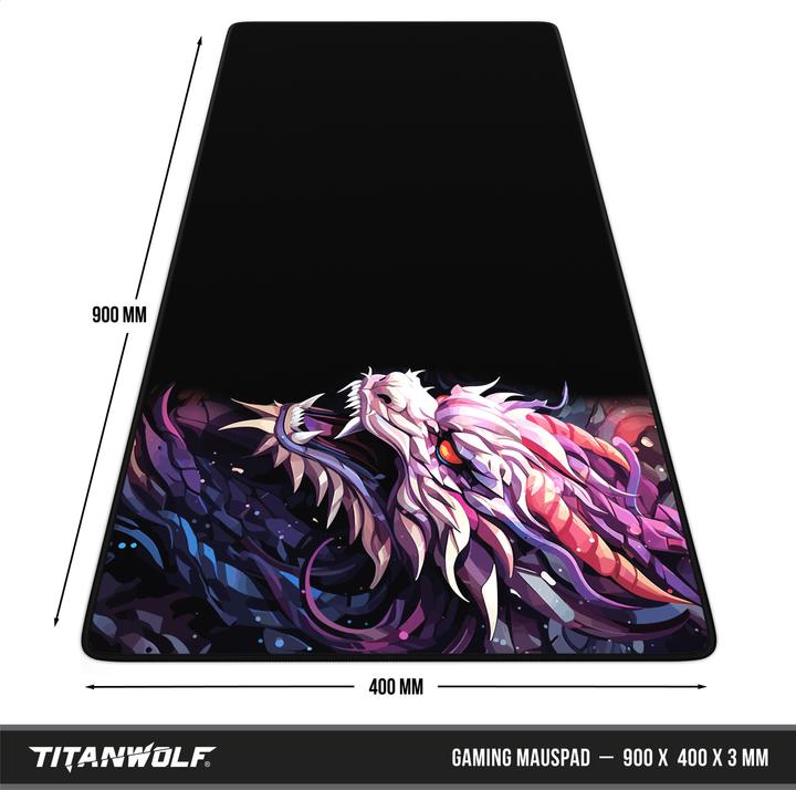 Actual product image Titanwolf Gaming Mouse Pad, 900 x 400mm XXL Speed Gaming Mouse Mat, Mousepad Extra Large Surface, Colour (XXL)