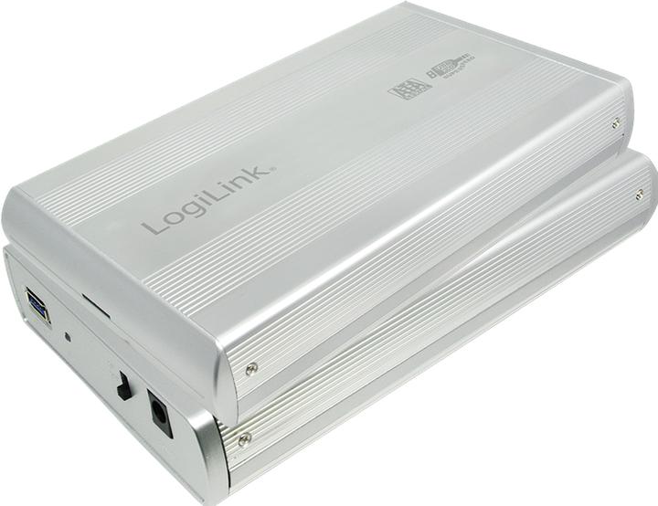 Image du produit LogiLink Boîtier pour disque dur 3.5" S-ATA USB 3.0 Alu, argenté (3.5")