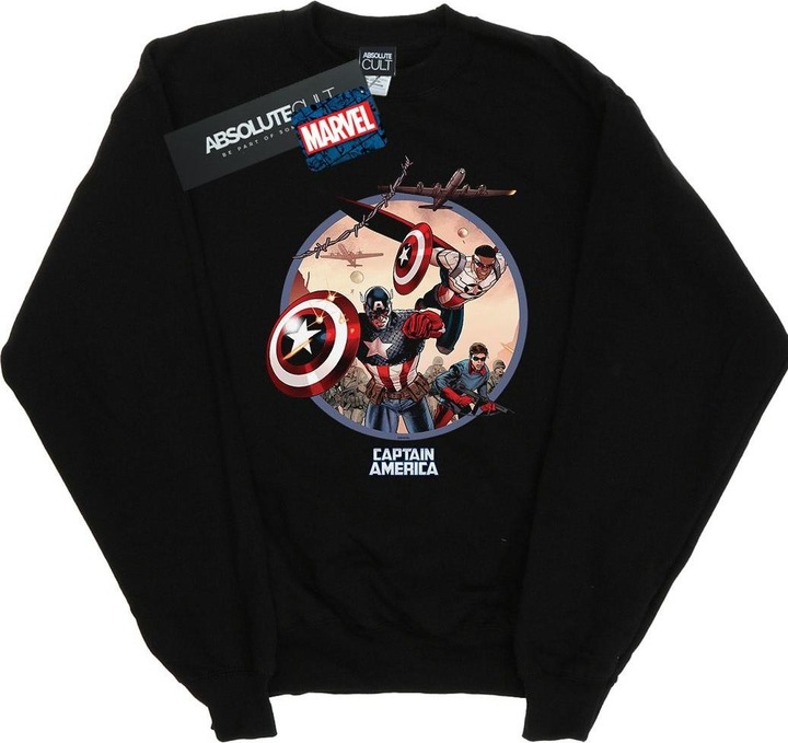 Immagine prodotto Captain America And Falcon In Battle Felpa Uomo (4XL)