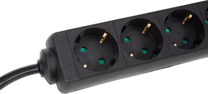 Produktbild HQ Power 4-FACH-STECKDOSENLEISTE MIT SCHRUMPFSCHLAUCH - 3G2.5 - 5 m - SCHUKO (4x, CEE 7/3, 5 m)