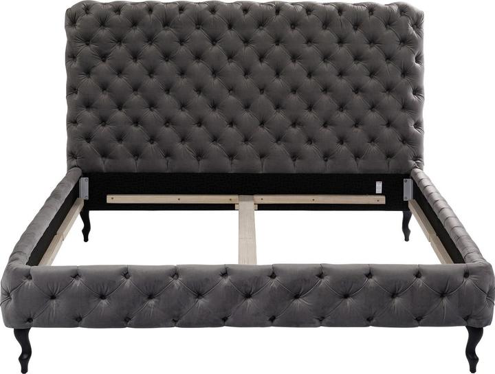 Produktbild Kare Design Bett Desire Silbergrau Hoch 180x200 cm (180 x 200 cm)