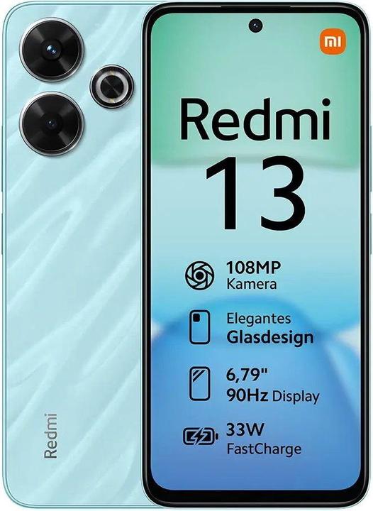 Actual product image Xiaomi Redmi 13 (256 GB, Ocean Blue, 6.79", Hybrid Dual SIM, 108 Mpx, 4G)