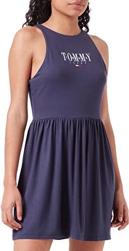 Image du produit Tommy Hilfiger Tommy Jeans Femme TJW LALA Skater Dress Robe décontractée, Twilight Navy, Small (S)