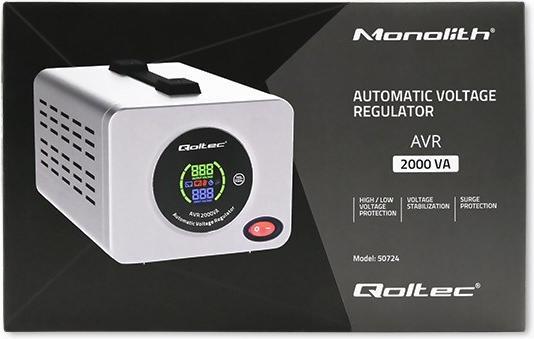 Produktbild Qoltec 50724 Automatyczny stabilizator napięcia AVR 2000VA (2 VA, 1600 W)