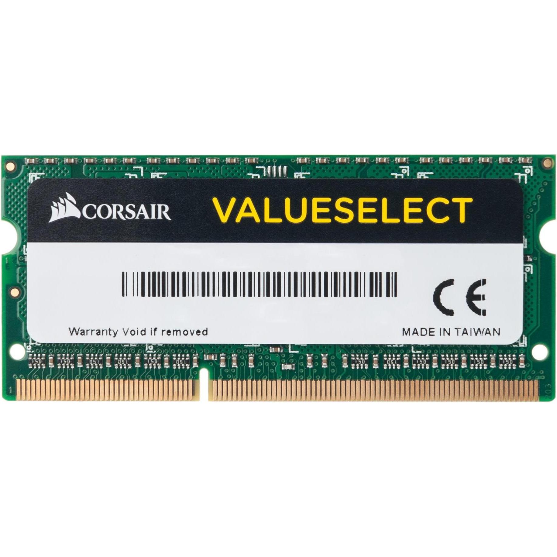 Corsair ValueSelect (1 x 4GB, 1600 MHz, DDR3-RAM, SO-DIMM), RAM, Schwarz