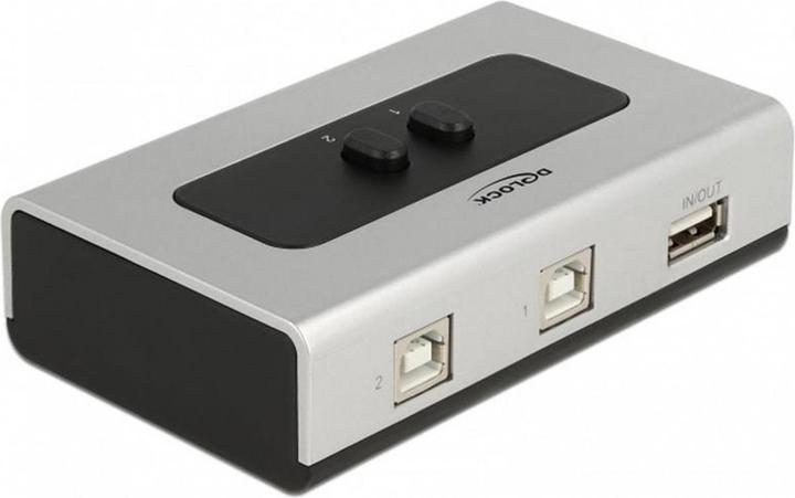 Actual product image Delock Switch USB 2.0 with 2 x Type-B socket to 1 x Type-A socket manual bidirectional