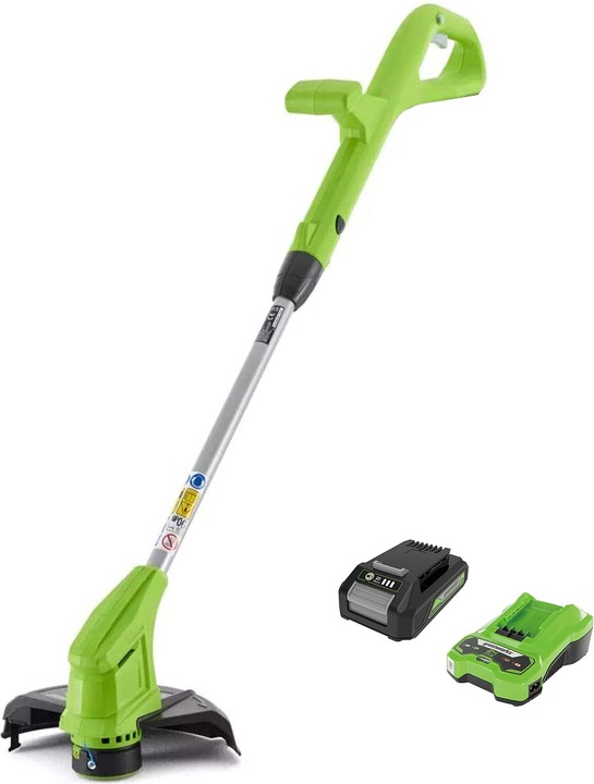 Greenworks Cordless lawn trimmer 24V 25cm incl. battery 2Ah and charger
