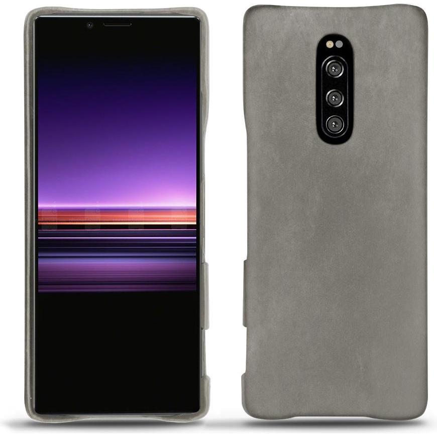 Noreve Lederschutzhülle (Sony Xperia 1), Smartphone Hülle, Grau