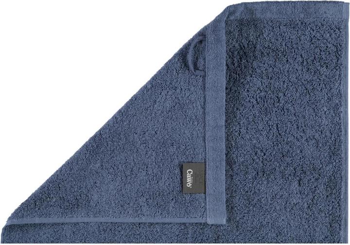 Actual product image Cawö Shower towel Lifestyle Uni 70 x 140 cm, dark blue (70 x 140 cm)