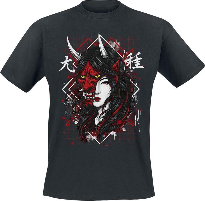 Produktbild Funshirt Half Mask Geisha (3XL)