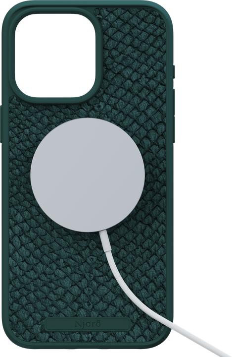 Produktbild Njord Salmon Leather Magsafe Case for iPhone 15 Pro Max, Green (Apple iPhone 15 Pro Max)