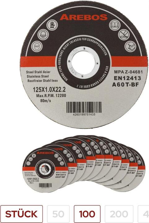 Produktbild Arebos Trennscheiben