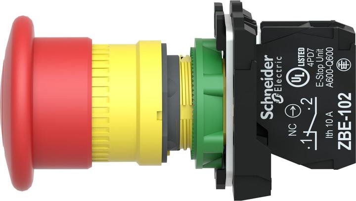 Produktbild Schneider Electric Emergency Stop 40mm Pull Release Red 1NC