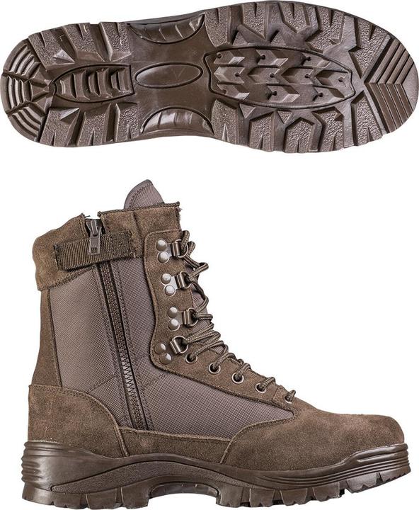 Actual product image Mil-tec Tactical Boot M.Ykk Zipper Brown 46 (46)