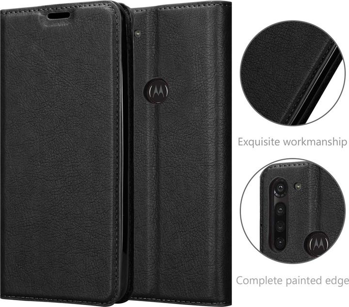 Actual product image Cadorabo Book Invisible Magnet Cover (Motorola Moto G8 Power Lite)
