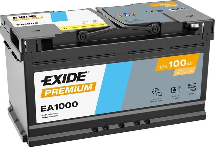 Exide Premium Carbon EA1000 (12 V, 100 Ah, 900 A)