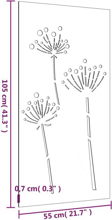 Produktbild vidaXL Garten Wanddekoration