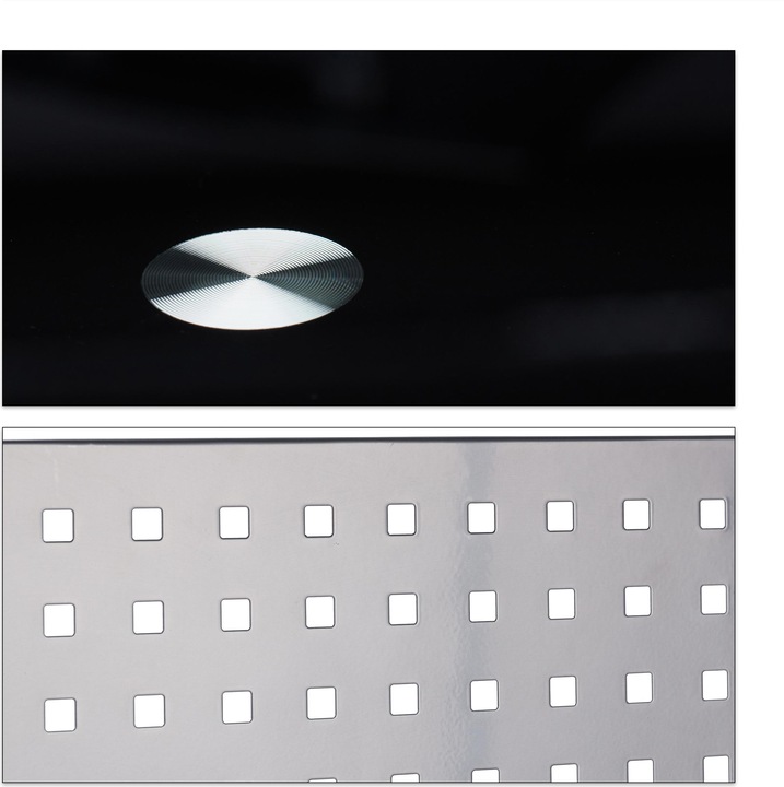 Actual product image Relaxdays Computer Desk With Glass-top (105 x 55 x 98 cm)