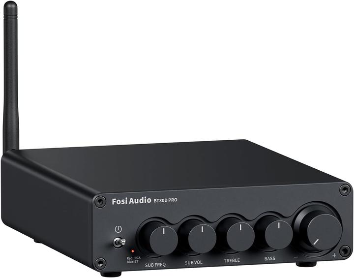 Fosi Audio BT30D PRO, 2.1 Kanal Audioverstärker (Tube amplifier)
