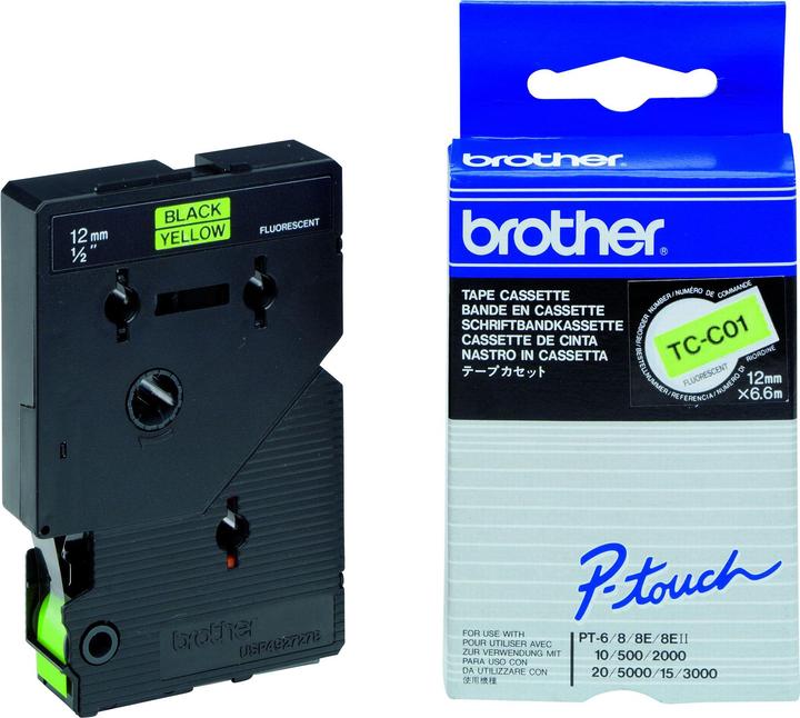 Actual product image Brother P-Touch (1.20 cm, Yellow)